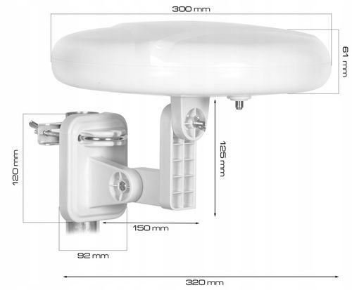 ANTENA DVBT2 DOOKÓLNA DO TELEWIZJI NAZIEMNEJ LTE 4K MUX8 Digital360 na Arena.pl