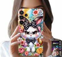 ETUI DO SAMSUNG GALAXY A13 4G - KRÓLIK WIELKANOCNY, ZAJĄC, JAJKA + SZKŁO