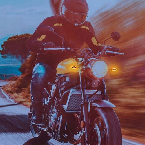 Kierunkowskazy kierunki MOTOCYKLOWE STRZAŁKI 12 LED 4 szt KOMPLET MIGACZE na Arena.pl