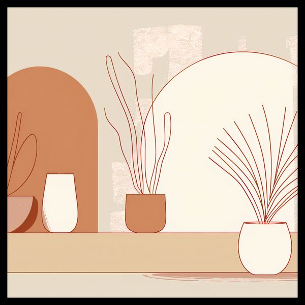 Plakat 60x60cm Widok Roślin zdjęcie 2