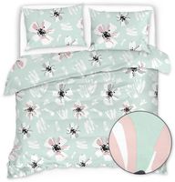 Pościel Z Mikrofibry 200X220 Pastelowe Kwiaty 20778