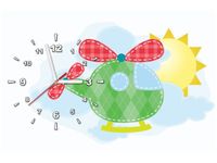 60CM 40CM ZEGAR OBRAZ ZIELONY HELIKOPTER RAMA ŚCIENNY