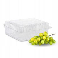 Pojemnik na Ciasto Opakowanie Cukiernicze Przezroczysty Komunia 50 szt.