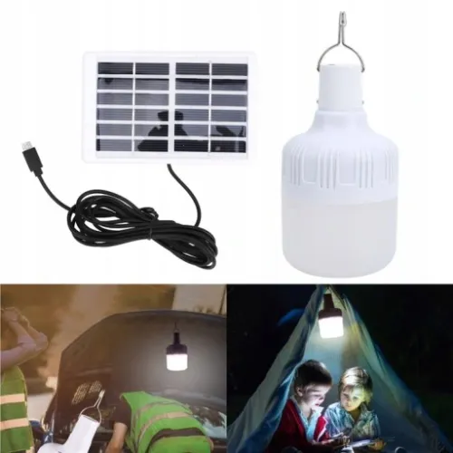 50W SOLARNA ŻARÓWKA LED USB TURYSTYCZNA na Arena.pl