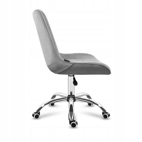Fotel biurowy obrotowy MARK ADLER szary welurowy tapicerowany do na Arena.pl