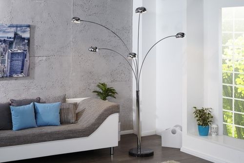 Lampa podłogowa łza chromowana na Arena.pl