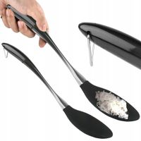 ŁYŻKA SILIKONOWA KUCHENNA DO MIESZANIA SAŁATEK SOSÓW RYŻU RĄCZKA STALOWA