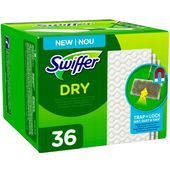 SWIFFER DRY * Ściereczki Wkłady Do Mopa Suche 36 szt Zestaw ZAPAS