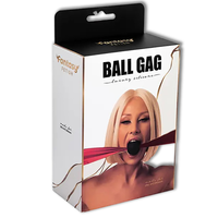 Silikonowy Knebel Bdsm Z Satynowymi Paskami 150 Cm - Fantasy Fetish