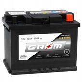 Akumulator GROM AGM START&STOP 60Ah 680A Prawy Plus