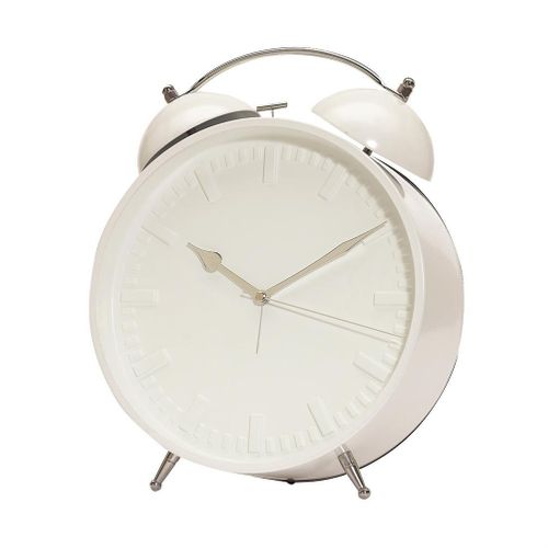 Budzik ścienny UPOMINKARNIA RING RING Biały na Arena.pl