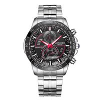 ZEGAREK MĘSKI LONGBO F1 BRANSOLETA SPORTOWY SILVER