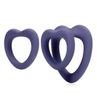 heart cockring set - violet storm