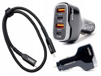 MOCNY KABEL C-C 100W 0,5m I SZYBKA MOCNA UNIWERSALNA ŁADOWARKA 40W QC/PD