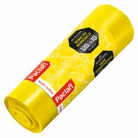 Worki na śmieci do segregacji plastiku ŻÓŁTE 120l 10szt