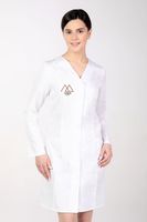 Fartuch medyczny taliowany damski długi rękaw z HAFTOWANYM TWOIM LOGO 10szt