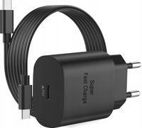 ULTRA SZYBKA ŁADOWARKA DO TELEFONU SAMSUNG KOSTKA 45W + KABEL USB-C 1M