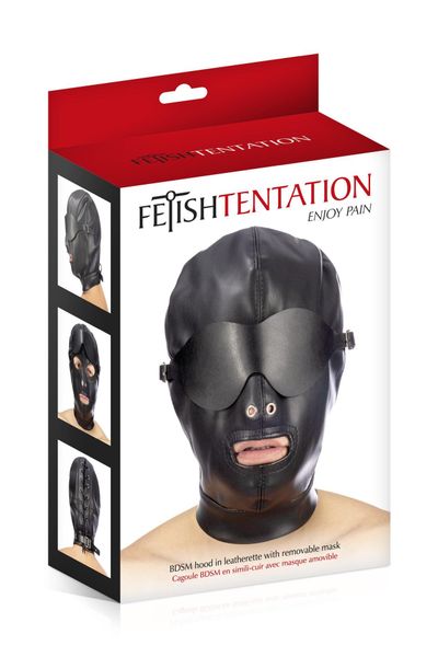 Pu Fetish Mouth Hood zdjęcie 2