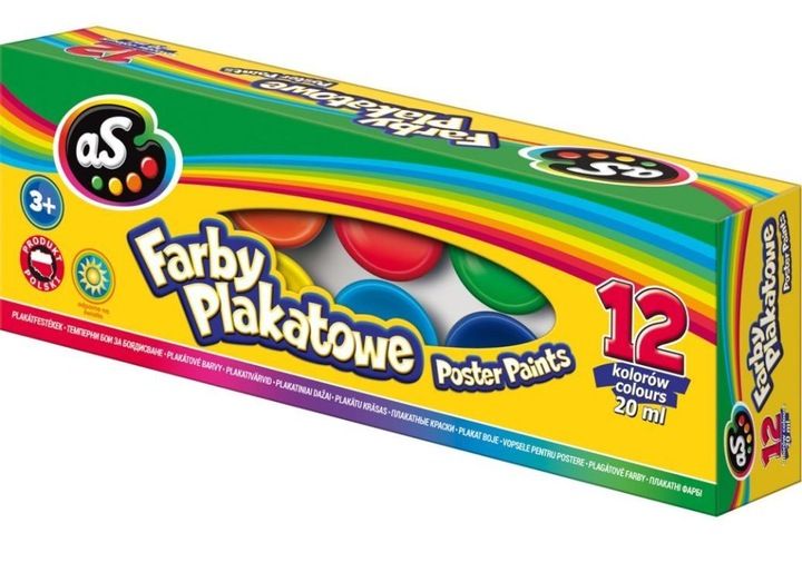 AS Farby plakatowe 12 kolorów - 20 ml zdjęcie 12