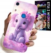 ETUI DO HUAWEI Y6S - SŁODKI SŁONIK NA RÓŻOWYM TLE CASE +FOLIA