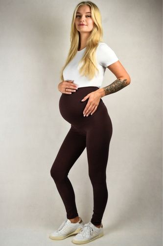 Legginsy ciążowe ocieplane POLSKI PRODUCENT kryjące bawełniane na zimę na Arena.pl