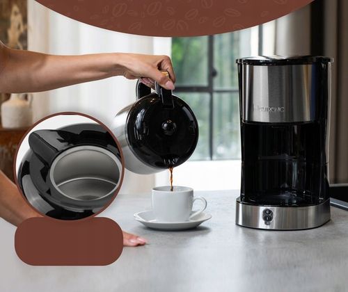 EKSPRES DO KAWY PRZELEWOWY 2w1 KAWIARKA Z TERMOSEM TERMOS 1,2L 800W na Arena.pl