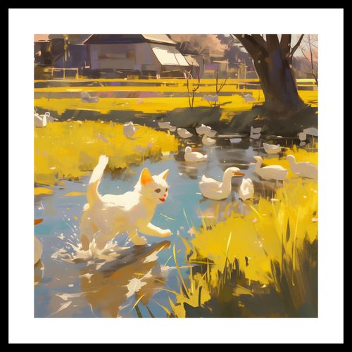 Plakat 50x50cm Słońce na Wsi na Arena.pl