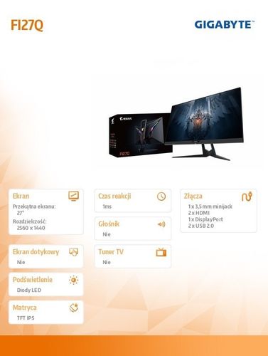 Monitor 27 cali AORUS FI27Q na Arena.pl