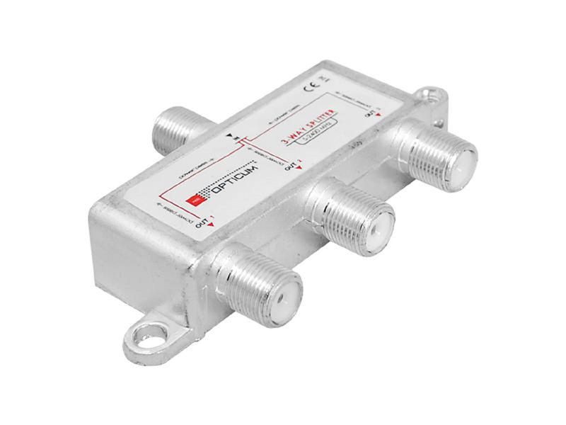 SPLITTER SAT OPTICUM 3WAY 5-2400MHZ, POWER PASS. zdjęcie 1