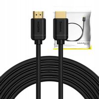 BASEUS KABEL PRZEWÓD HDMI 2.0 4K 60HZ 120HZ UHD 3D HDR HIGH SPEED 18GBPS 5M