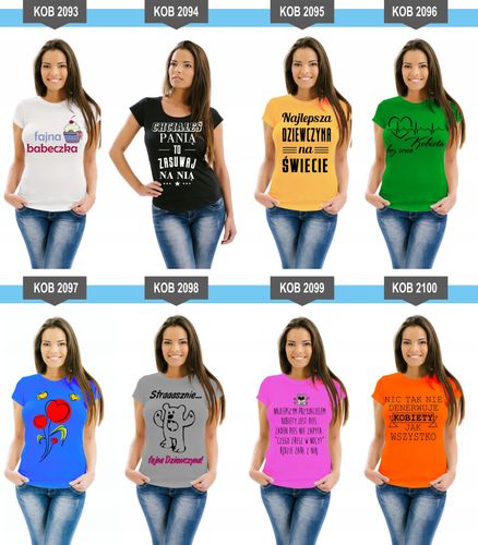 Koszulka z nadrukiem PREZENT na Dzień Kobiet na Arena.pl