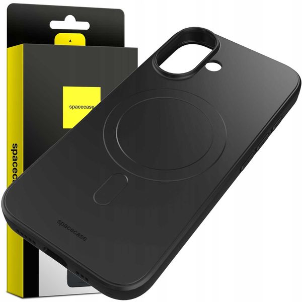 Spacecase Silicone Magnetic Case Iphone 16 Black zdjęcie 8