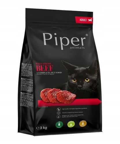 PIPER karma sucha dla kota z wołowiną 3kg BEZZBOŻOWA na Arena.pl
