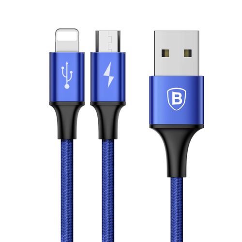 Kabel 2w1 Micro USB + Iphone Ipad Baseus Rapid 3A na Arena.pl