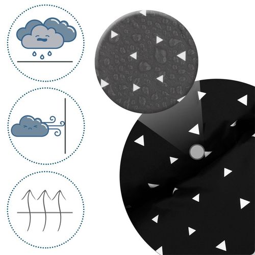 Śpiworek do wózka, sanek Elmi Ricokids - czarny w trójkąty na Arena.pl