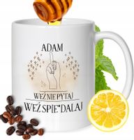 Kubek Dla Adama Kolegi Przyjaciela Męża Z Nadrukiem Prezent Biały 330Ml