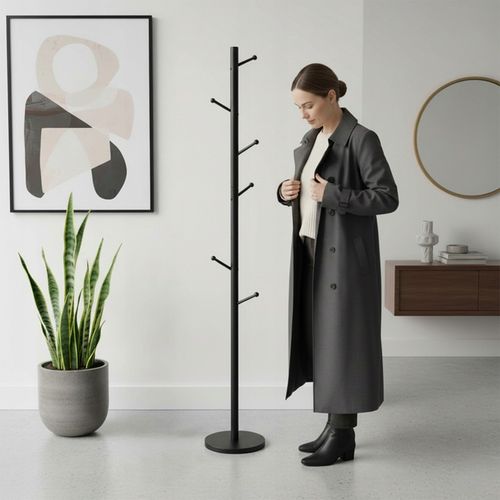 WIESZAK STOJĄCY NA UBRANIA KURTKI STOJAK PODŁOGOWY LOFTOWY DO na Arena.pl