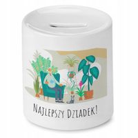 Skarbonka Dzień Dziadka Najlepszy Dziadek! Prezent Z Nadrukiem Ze Zdjęciem