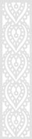 A1 Zawieszka dekor ozdoba ażurowa biała 21x90 cm