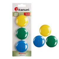 magnesy okrągłe 5 cm 3 sztuki titanum
