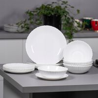 SERWIS OBIADOWY KOMPLET TALERZY 18EL. ZASTAWA OBIADOWA ZESTAW NA 6OSÓB OPAL