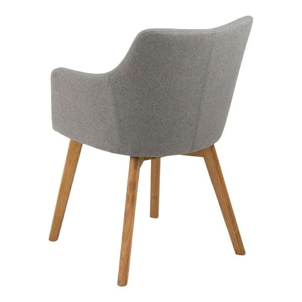 Krzesło Bella Light Grey tapicerowane zdjęcie 2