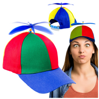 CZAPKA ZE ŚMIGŁEM KOLOROWA Z DASZKIEM PRZECIWSŁONECZNA WIATRAK TĘCZOWA LATO