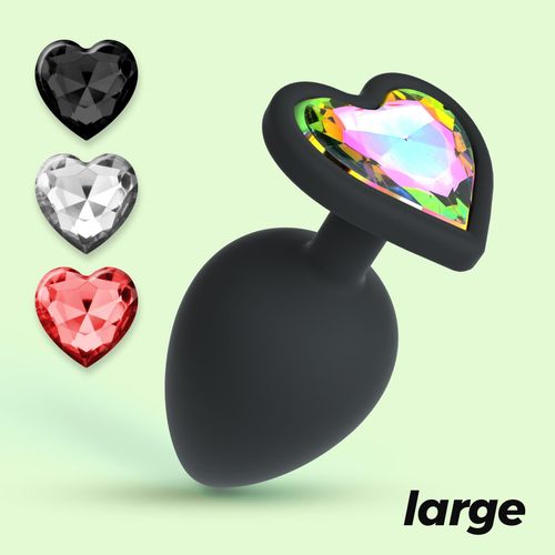 crushious cuore large anal plug with 4 interchangeable jewels na Arena.pl
