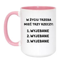 Duży Biało-Różowy 450 ml