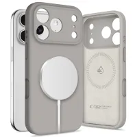 etui tech-protect silicone magsafe na iphone 17 pro - szare