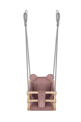 HUŚTAWKA WELUROWA MIŚ - RÓŻOWA na Arena.pl