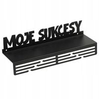 Wieszak na medale MOJE SUKCESY z półką - czarny 18202