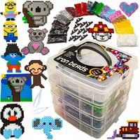 Prasowanka Koraliki Do Prasowania Kreatywny DUŻY Zestaw 9000 El Kuferek