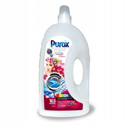 Perfumowany żel do prania Purox Color Parfum 4,9 l 163 prania na Arena.pl